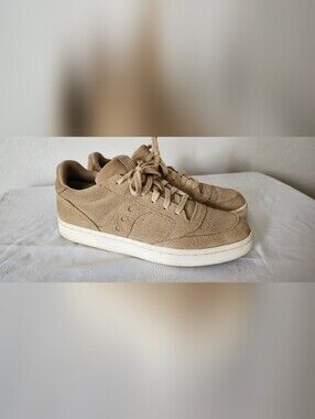 Saucony Jazz‎ Court Split Suede Tan Sneakers Women's Sz 8.5